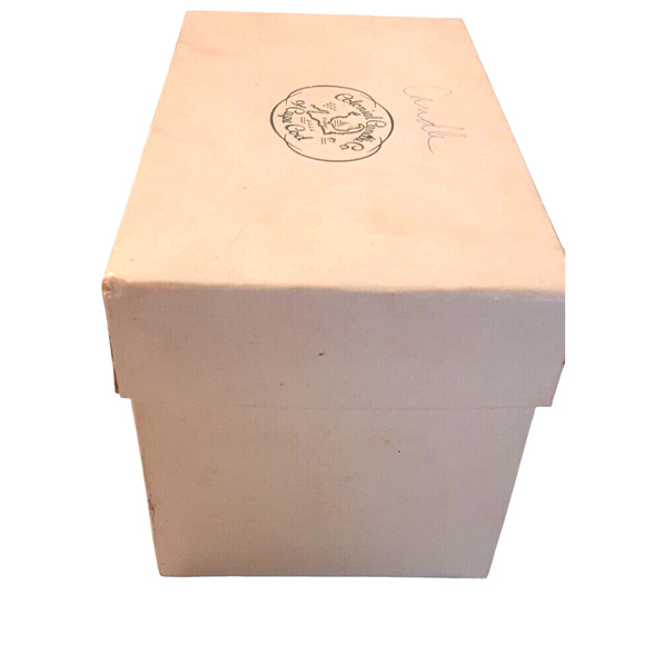 Colonial Candle Co. of Cape Cod White w/Gold Glitter Tree Candle #615D Vtg. 6.5" - Picture 5 of 8